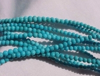 Round Magnesite Turquoise, Sky Blue, 5mm