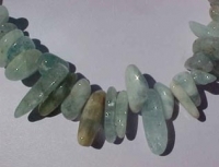 Aquamarine Tumbled Top Drill Spikes