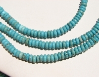 Magnesite Sky Blue Rondels, 7mm