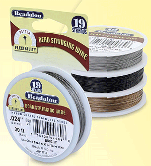 Beadalon Bright .010 19-strand Wire, 30