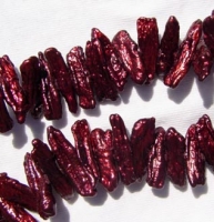 Cherry Flame Biwas, 26x7mm