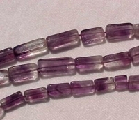 Striped Amethyst Bricks, 10x5mm