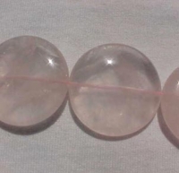 Rose Quartz Coin, 30mm, each