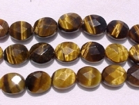 Tigerseye Faceted Ovals, 8x10mm