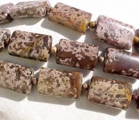 Mauve Ocean Jasper Pillows, 25x16mm