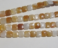 Amber Quartz Mix Square Pillows, 10mm 