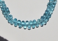 Blue Apatite Teardrop Briolettes, 3x5mm