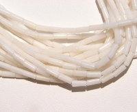 White Coral Tubes, 2.5 x 6mm