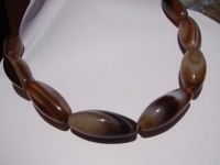 Brown Tawny Agate Large Rice Shape 30-35mm