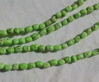 Lime Green Magnesite Mini Nuggets, 4mm