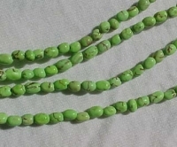 Lime Green Magnesite Mini Nuggets, 4mm