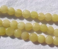 Yellow Opal Coins, 6-7mm