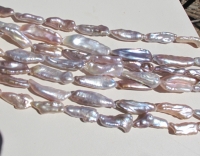 Dark Natural Lilac-Gold Stick Biwas, 8x18mm