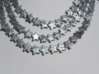 Silvery Blue Star Shaped Coin Pearls, 9-10mm