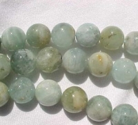 Aquamarine Polished Rounds, 11-12mm