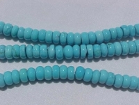 Magnesite Sky Blue Rondels, 8-8.5mm