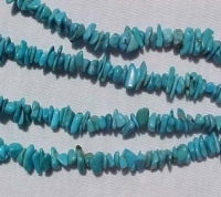 Tumbled Blue Turquoise Chips, 5-7mm