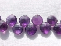 Amethyst Faceted Cushions, 6-7mm