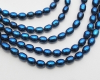 Bright Sapphire Night, 6-6.5mm rice