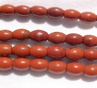 Red Jasper Barrels, 8x6mm