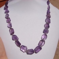 Amethyst Faceted Nuggets, Graduated 8-16mm