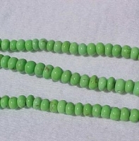 Magnesite Lime Green Rondels, 5mm