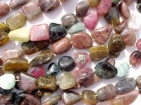 Multi Color Tourmaline Polished Pebbles, 13x20mm
