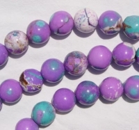 Purple/Blue/White Magnesite Rounds, 16mm