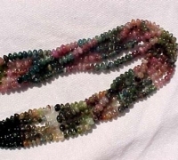 Multi Color Tourmaline Rondels, 5mm