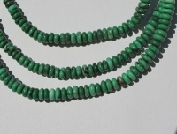 Dark Green Magnesite Turquoise, 7mm rondell