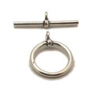 Basic Toggle, Silver-Plated.13mm