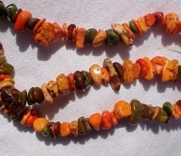 Autumn Howlite Tumbled Chips, 8-11mm