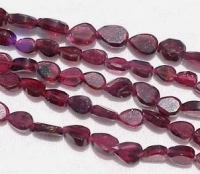 Red Garnet Faceted Pears, 7x5mm