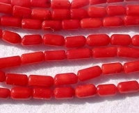 Bamboo Coral Tubes, 6x4mm