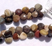 Wood Jasper Briolettes, 16-18mm