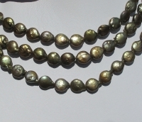 Evergreen Shimmer Coin Pearls, 9-9.5mm