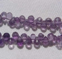 Amethyst Tiny Briolettes, 3x5mm