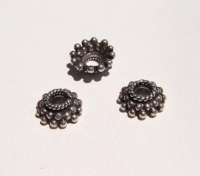 Beaded Edge Bead Cap, 10mm, each