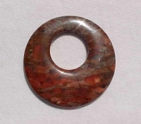 Breciated Jasper Go-Go Donut, 45mm