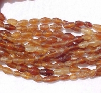 Hessonite Garnet Bicones, 8x5mm