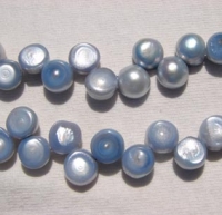 Wedgewood Blue Dancing Pearls, 9-11mm