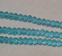 Chinese Crystal, Medium Blue 4mm Rondel