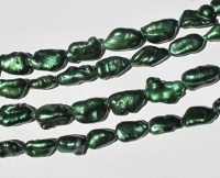 Emerald Green Biwa, 10x15mm