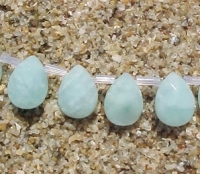 Aquamarine (Synthetic) Briolettes, 12x16mm