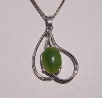 Jadeite Swirl Pendant