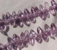 Amethyst Faceted Marquis Briolettes, 8x4mm