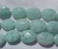 Synthetic Amazonite Faceted Ovals, 18x13mm