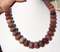 Fancy Mauve Jasper Rondels, 20mm