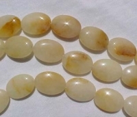 Butter Jade Ovals, 18x13mm