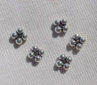 Square Beaded Spacer, 5mm, 5 pack